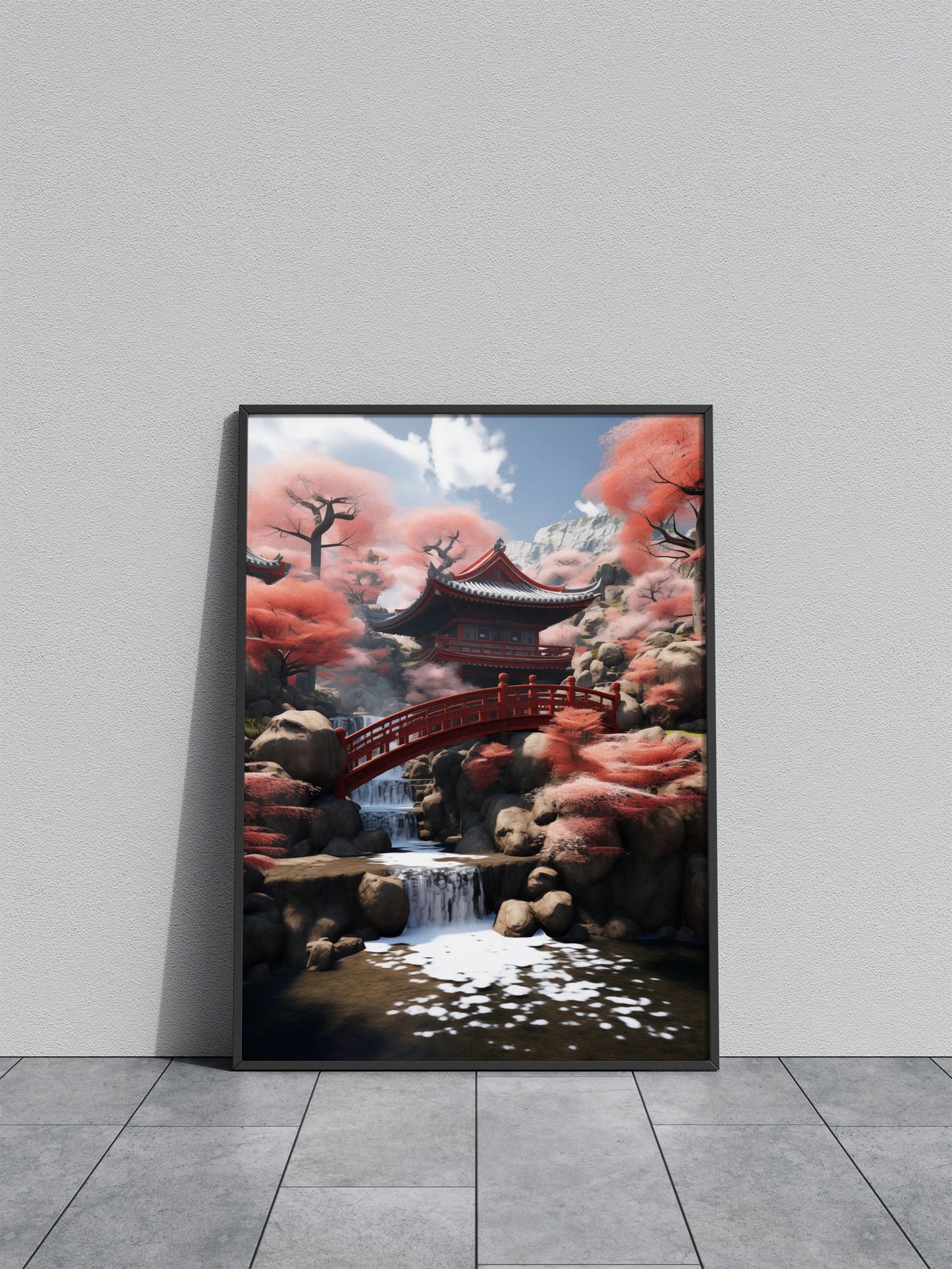 Japanese Temple Asian Style Poster | Wall Art for Home & Office | High-Quality Print