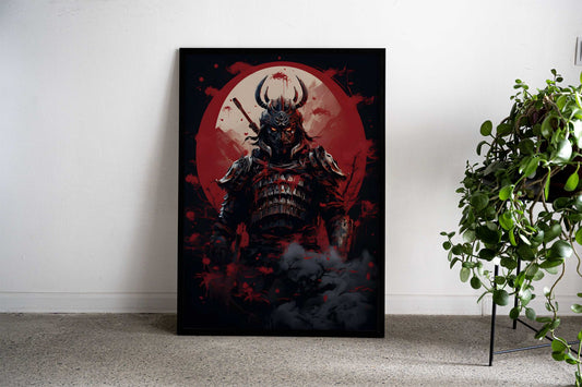 Japanese Warrior Deco Art Asian Style Poster | Wall Art for Home & Office | High-Quality Print - High-Quality Visual Display