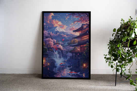 Japanese anime aesthenic Asian Style Poster | Wall Art for Home & Office | High-Quality Print - High-Quality Visual Display