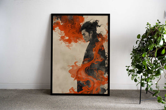 Japanese art samurai Asian Style Poster | Wall Art for Home & Office | High-Quality Print - High-Quality Visual Display