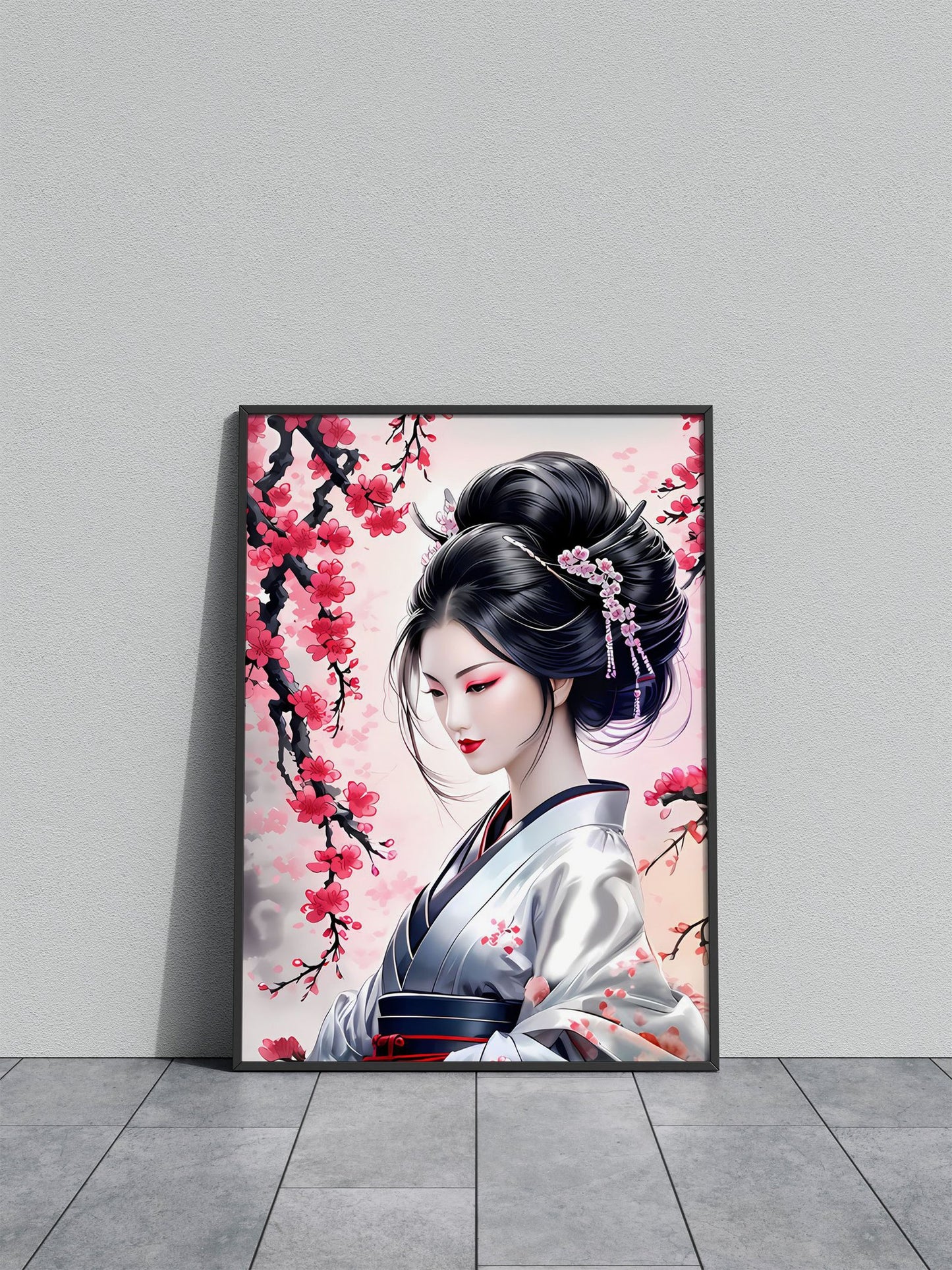 Japanese beautiful geisha Asian Style Poster | Wall Art for Home & Office | High-Quality Print