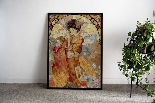 Japanese goddessArt Novea Asian Style Poster | Wall Art for Home & Office | High-Quality Print - High-Quality Visual Display