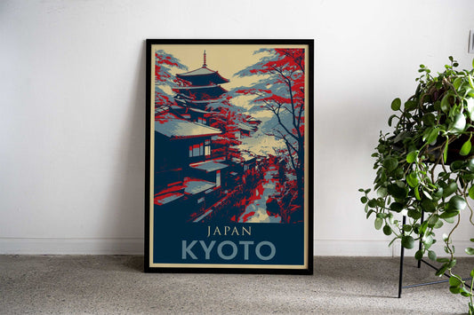 KYOTO JAPAN VINTAGE Asian Style Poster | Wall Art for Home & Office | High-Quality Print - High-Quality Visual Display