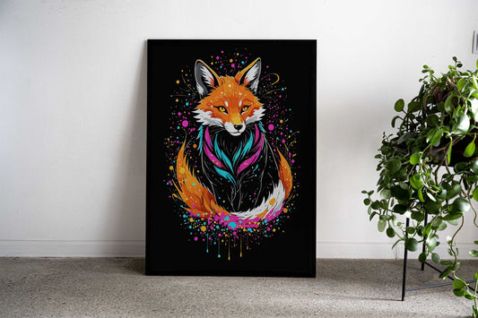 Kitsune Mystic Asian Style Poster | Wall Art for Home & Office | High-Quality Print - High-Quality Visual Display