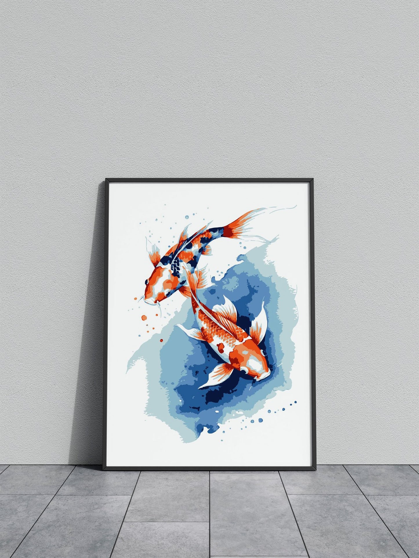 Koi Fish 5 Asian Style Poster | Wall Art for Home & Office | High-Quality Print - High-Quality Visual Display