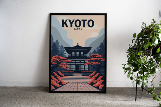Kyoto Serenity Asian Style Poster | Wall Art for Home & Office | High-Quality Print - High-Quality Visual Display