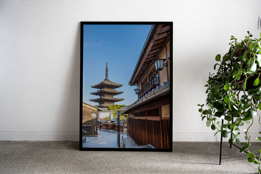 Kyoto with Yasaka Pagoda Asian Style Poster | Wall Art for Home & Office | High-Quality Print - High-Quality Visual Display
