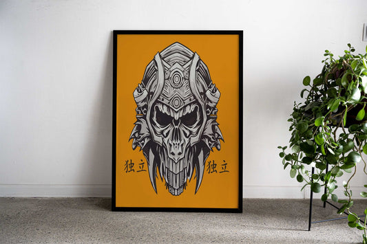 LEGENDARY SAMURAI MASK Asian Style Poster | Wall Art for Home & Office | High-Quality Print - High-Quality Visual Display