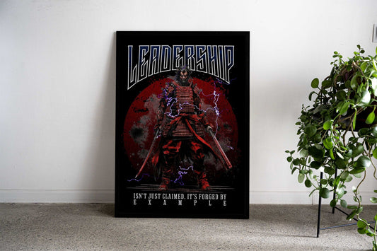 Leadership Samurai Asian Style Poster | Wall Art for Home & Office | High-Quality Print - High-Quality Visual Display