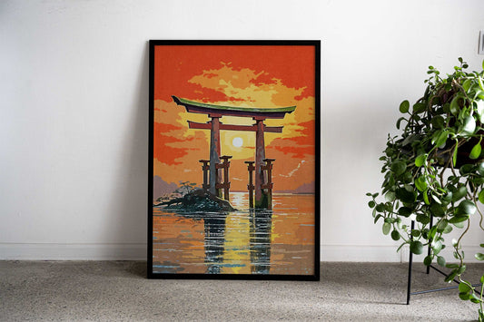 Legendary Gate Asian Style Poster | Wall Art for Home & Office | High-Quality Print - High-Quality Visual Display
