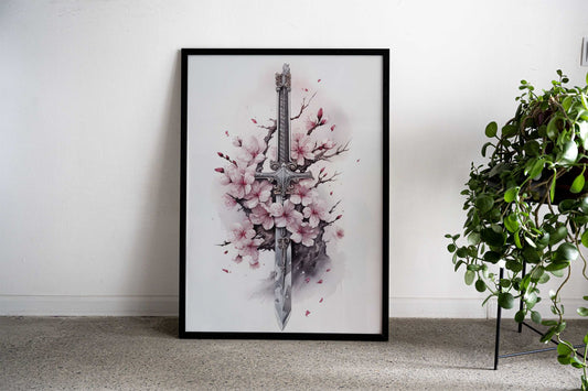 Legendary Samurai Katana Asian Style Poster | Wall Art for Home & Office | High-Quality Print - High-Quality Visual Display