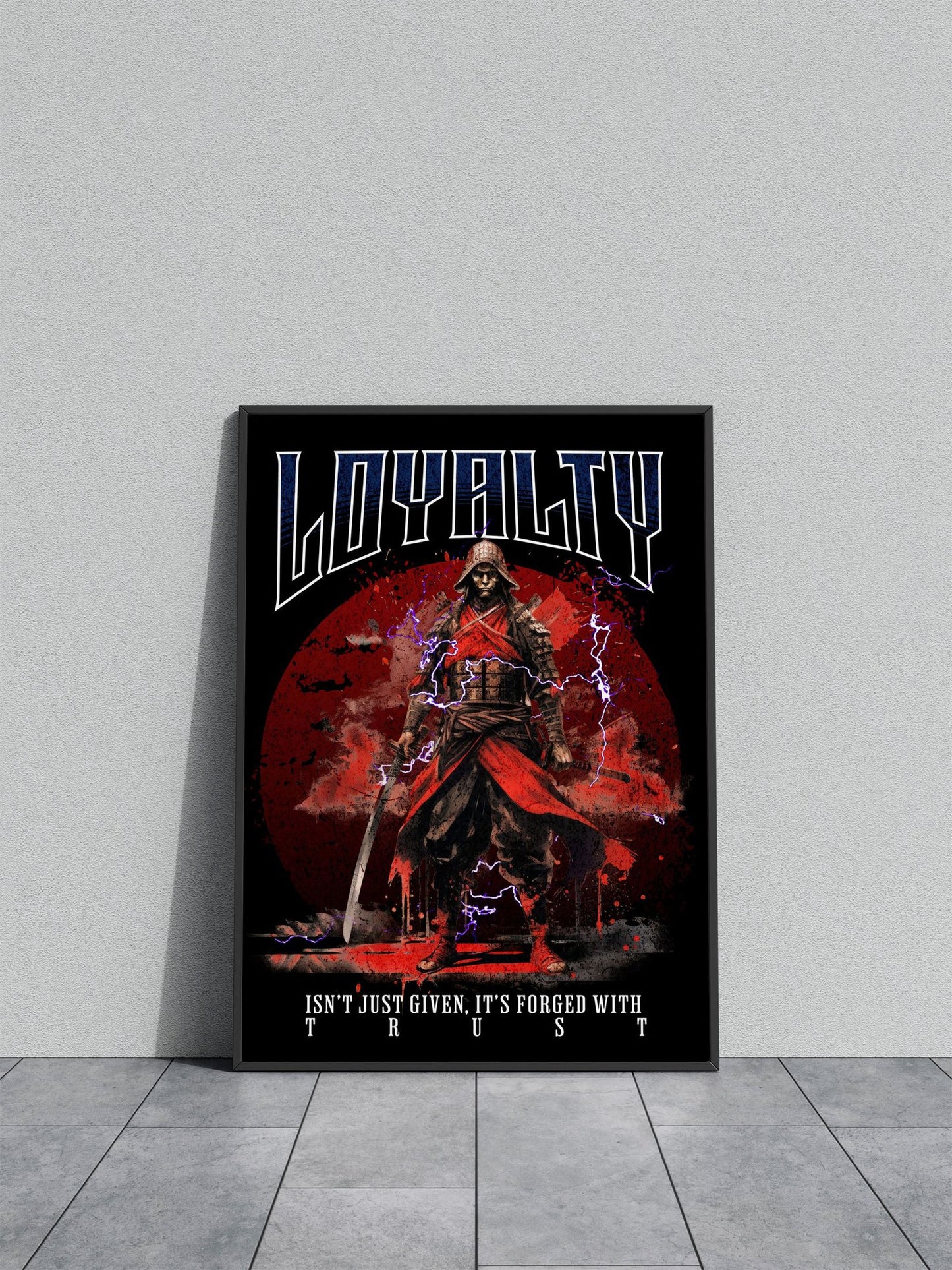 Loyalty Samurai Asian Style Poster | Wall Art for Home & Office | High-Quality Print - High-Quality Visual Display