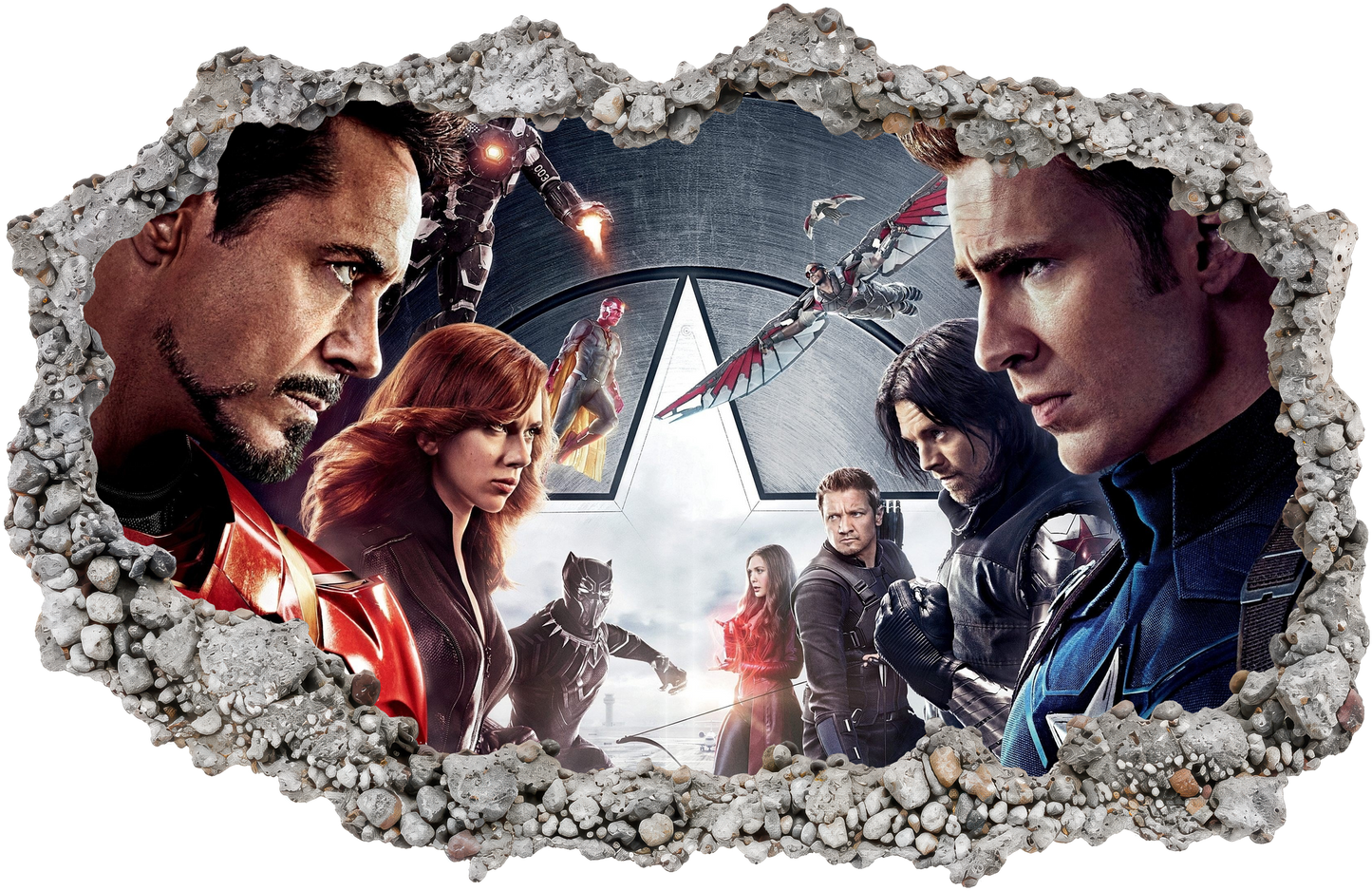 Marvel Avengers Superheroes 3D Effect Sticker Kids Room Decor 013