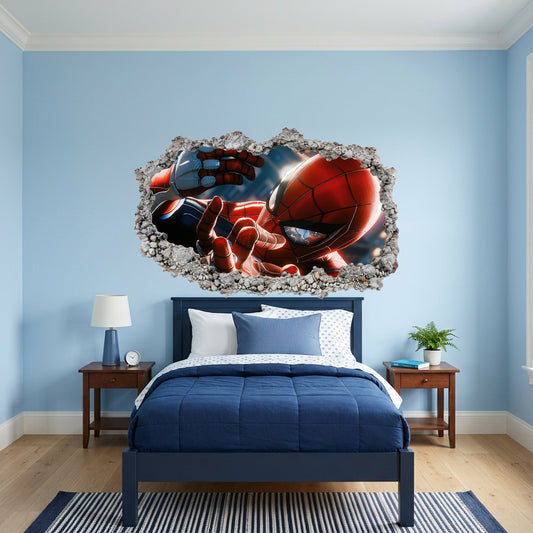 Marvel Cinematic Universe Avengers Smashed Brick Decal Bedroom Decor 012