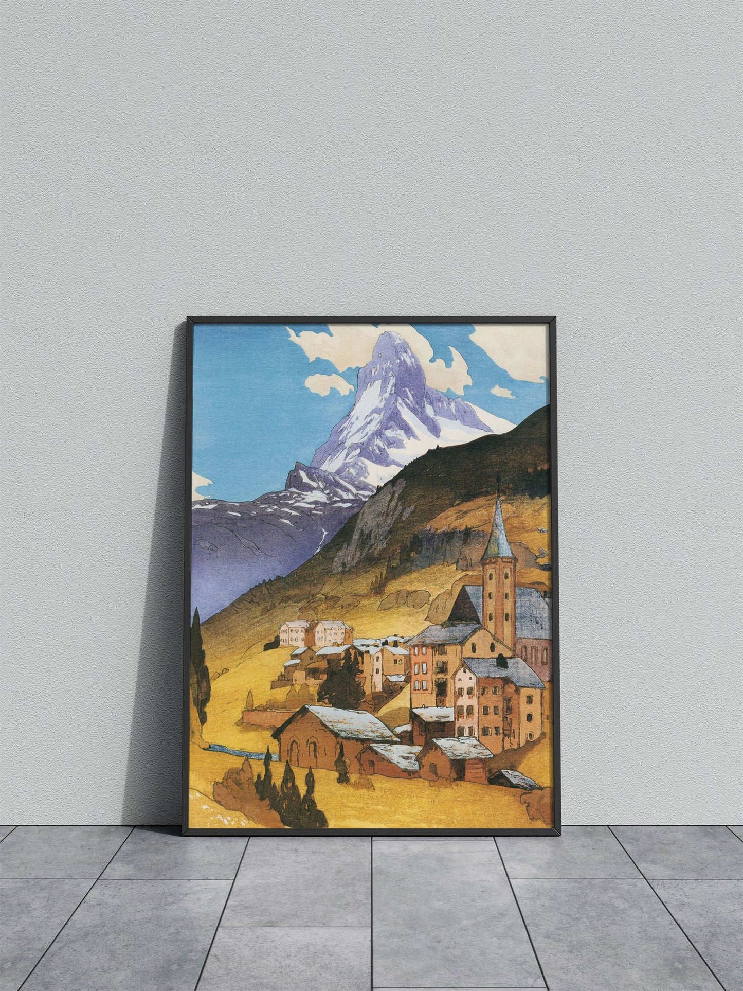 Matterhorn Mountain Asian Style Poster | Wall Art for Home & Office | High-Quality Print - High-Quality Visual Display