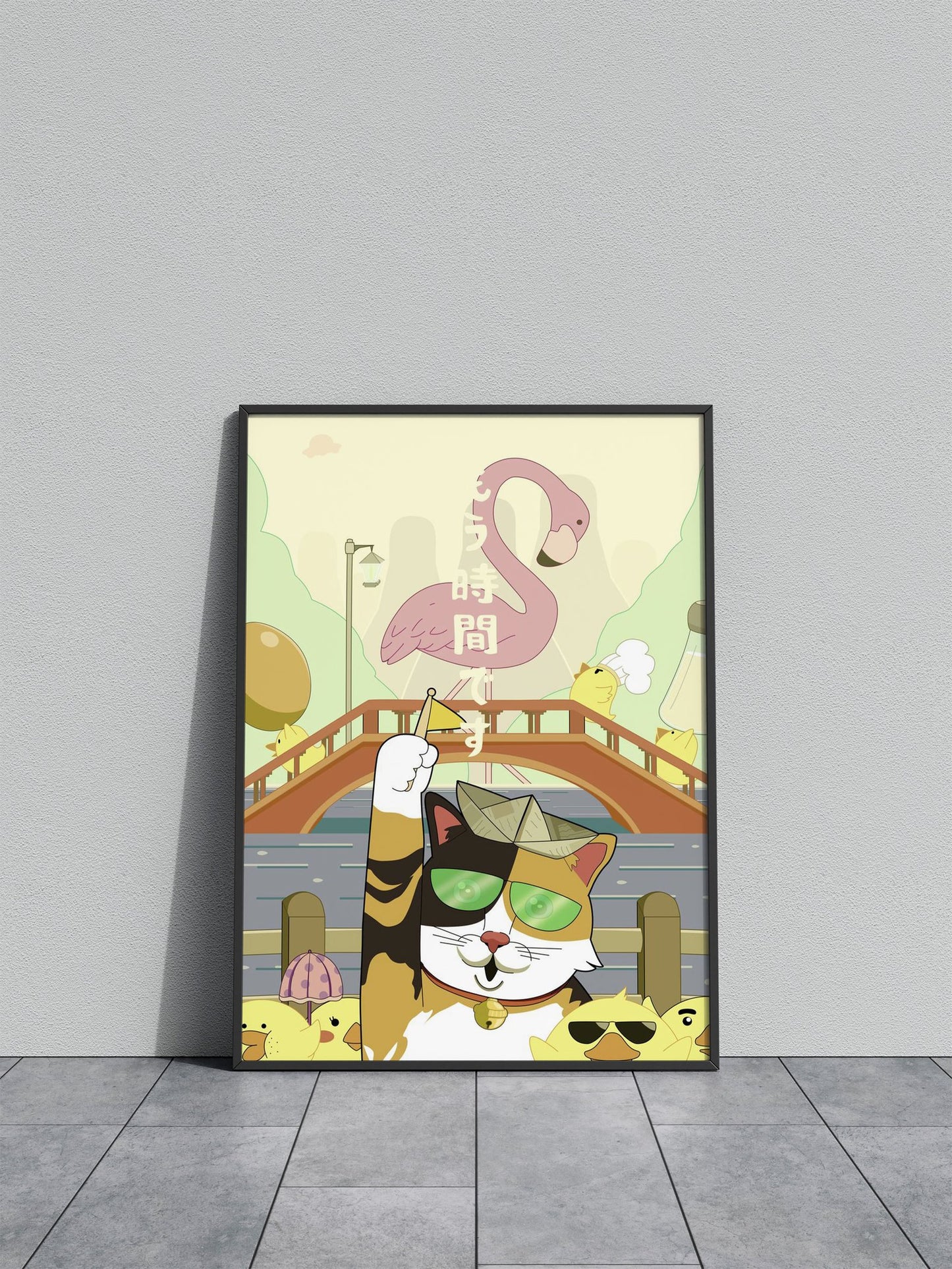Memories of Calico Cat Asian Style Poster | Wall Art for Home & Office | High-Quality Print - High-Quality Visual Display