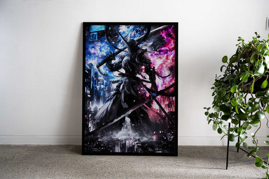 Metal Samurai Asian Style Poster | Wall Art for Home & Office | High-Quality Print - High-Quality Visual Display