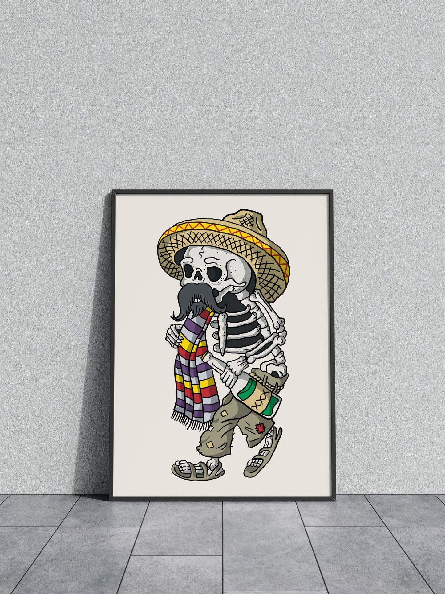 Mexican Sull Art Asian Style Poster | Wall Art for Home & Office | High-Quality Print - High-Quality Visual Display