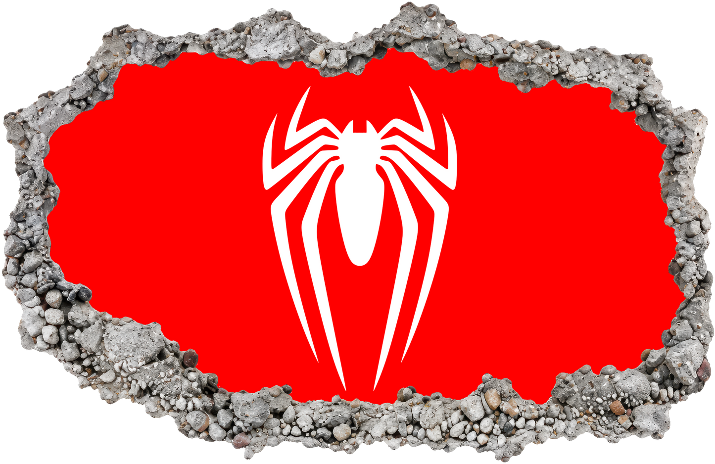 Miles Morales Spider-Verse 3D Effect Sticker 3D Wall Hole Decal 219