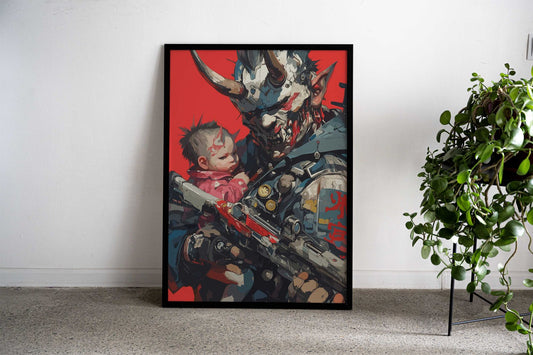 Military Japan Asian Style Poster | Wall Art for Home & Office | High-Quality Print - High-Quality Visual Display