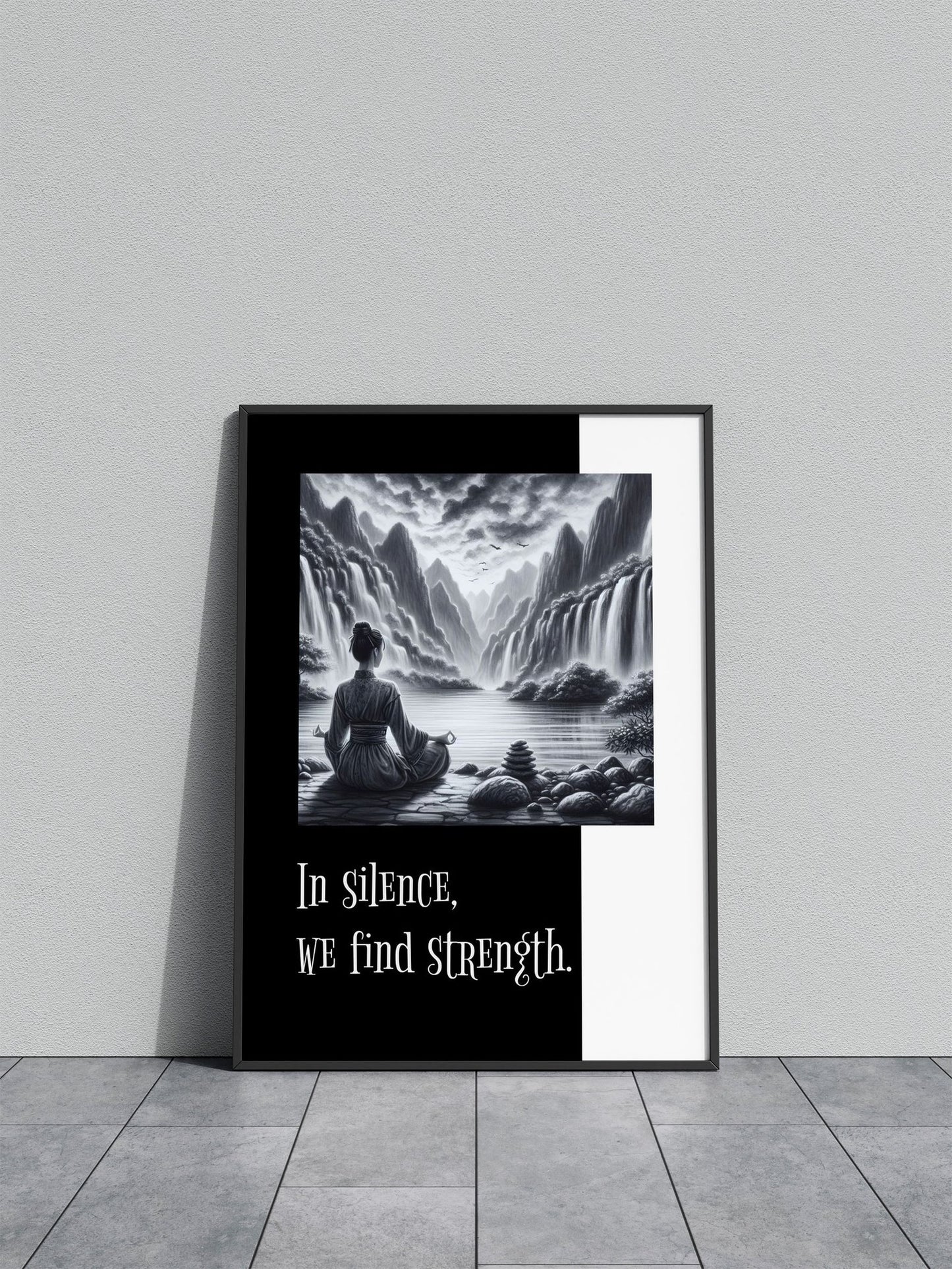 Mindfulness No 8 Asian Style Poster | Wall Art for Home & Office | High-Quality Print - High-Quality Visual Display