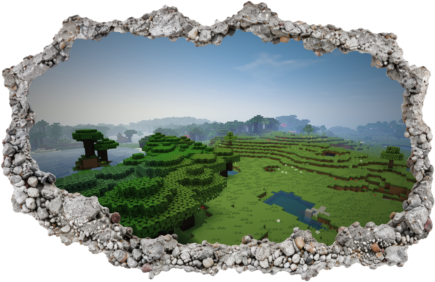 Minecraft Steve Creepers Nursery Wall Art Vinyl Mural 115