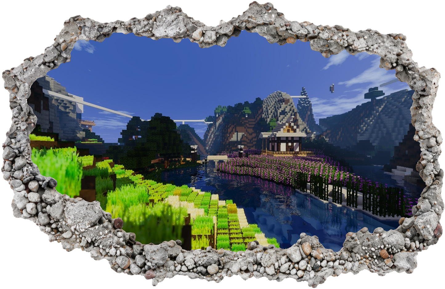 Minecraft Steve Creepers Wall Art Sticker 3D Effect Sticker 109