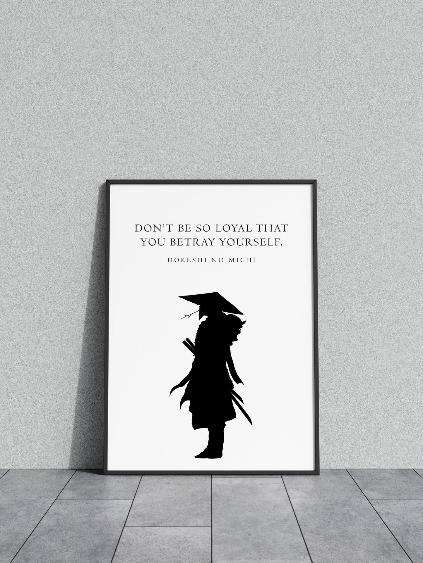 Minimalist Samurai Quote Asian Style Poster | Wall Art for Home & Office | High-Quality Print - High-Quality Visual Display