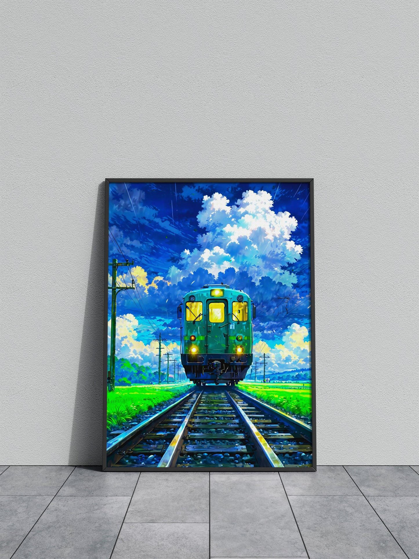 Morning Train Asian Style Poster | Wall Art for Home & Office | High-Quality Print - High-Quality Visual Display