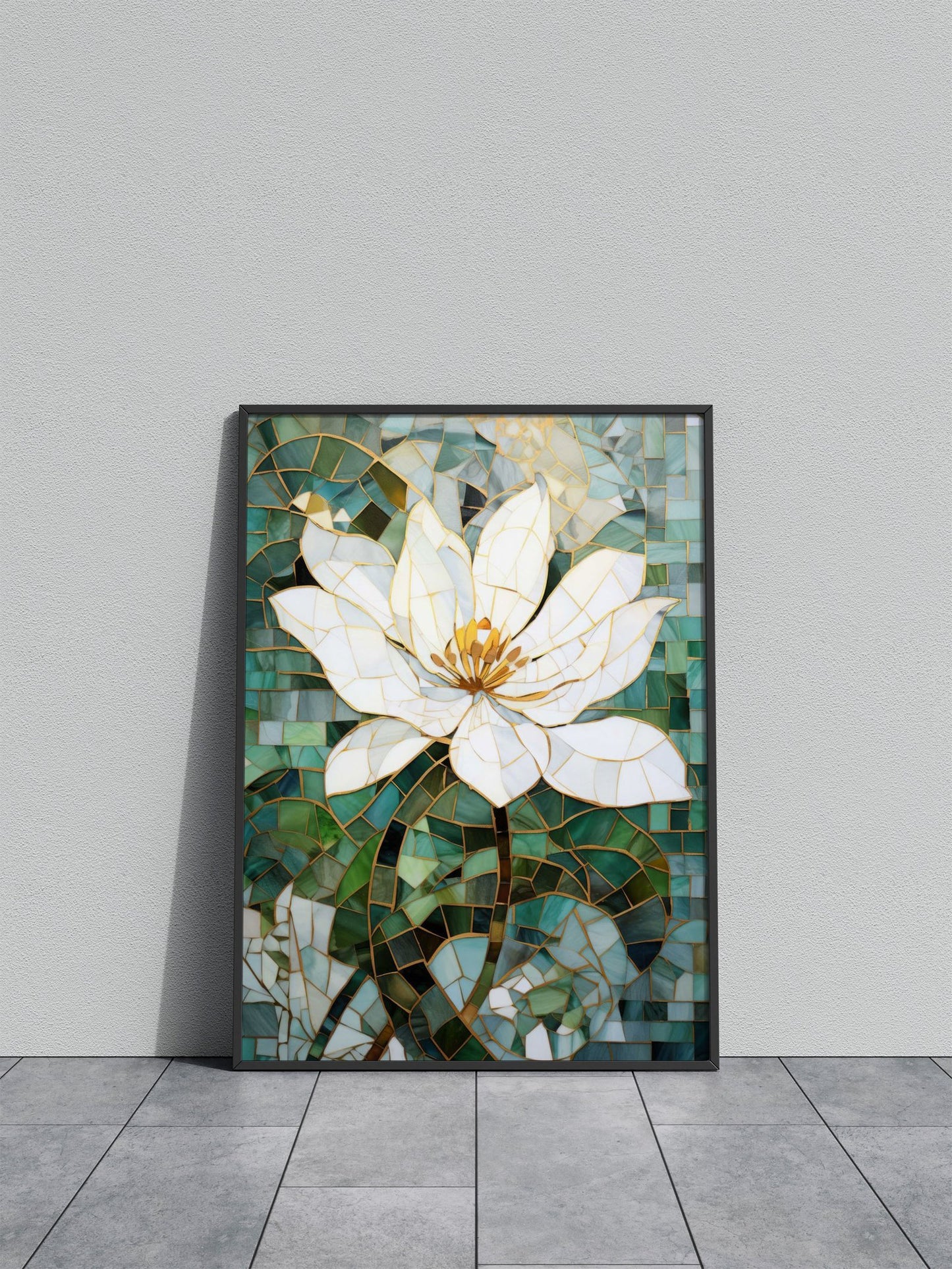 Mosaic Kentsugi Art Asian Style Poster | Wall Art for Home & Office | High-Quality Print - High-Quality Visual Display