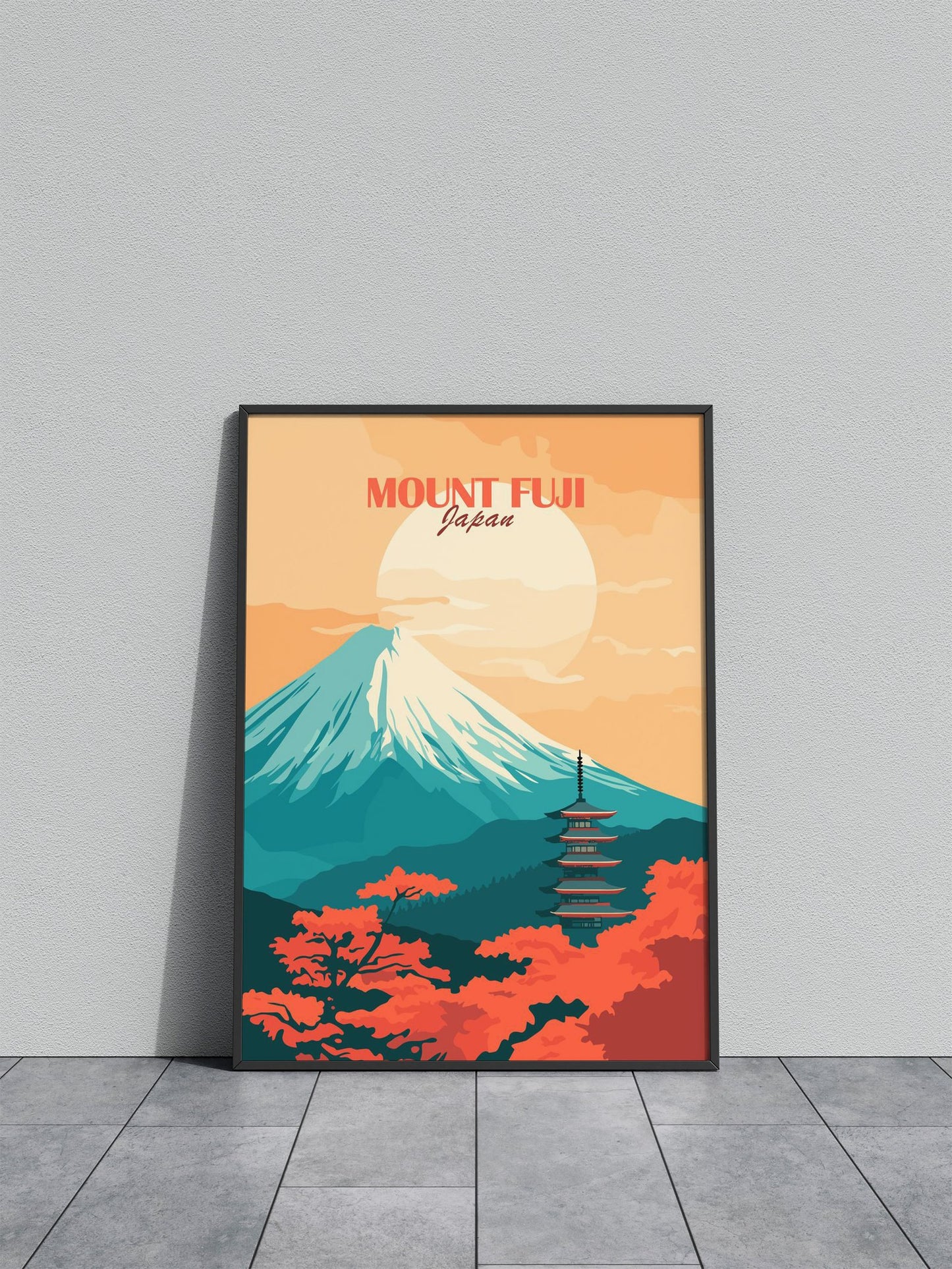 Mount Fuji Japan Poster Asian Style Poster | Wall Art for Home & Office | High-Quality Print - High-Quality Visual Display