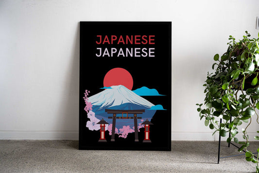 Mount Fuji Japanese Art Asian Style Poster | Wall Art for Home & Office | High-Quality Print - High-Quality Visual Display