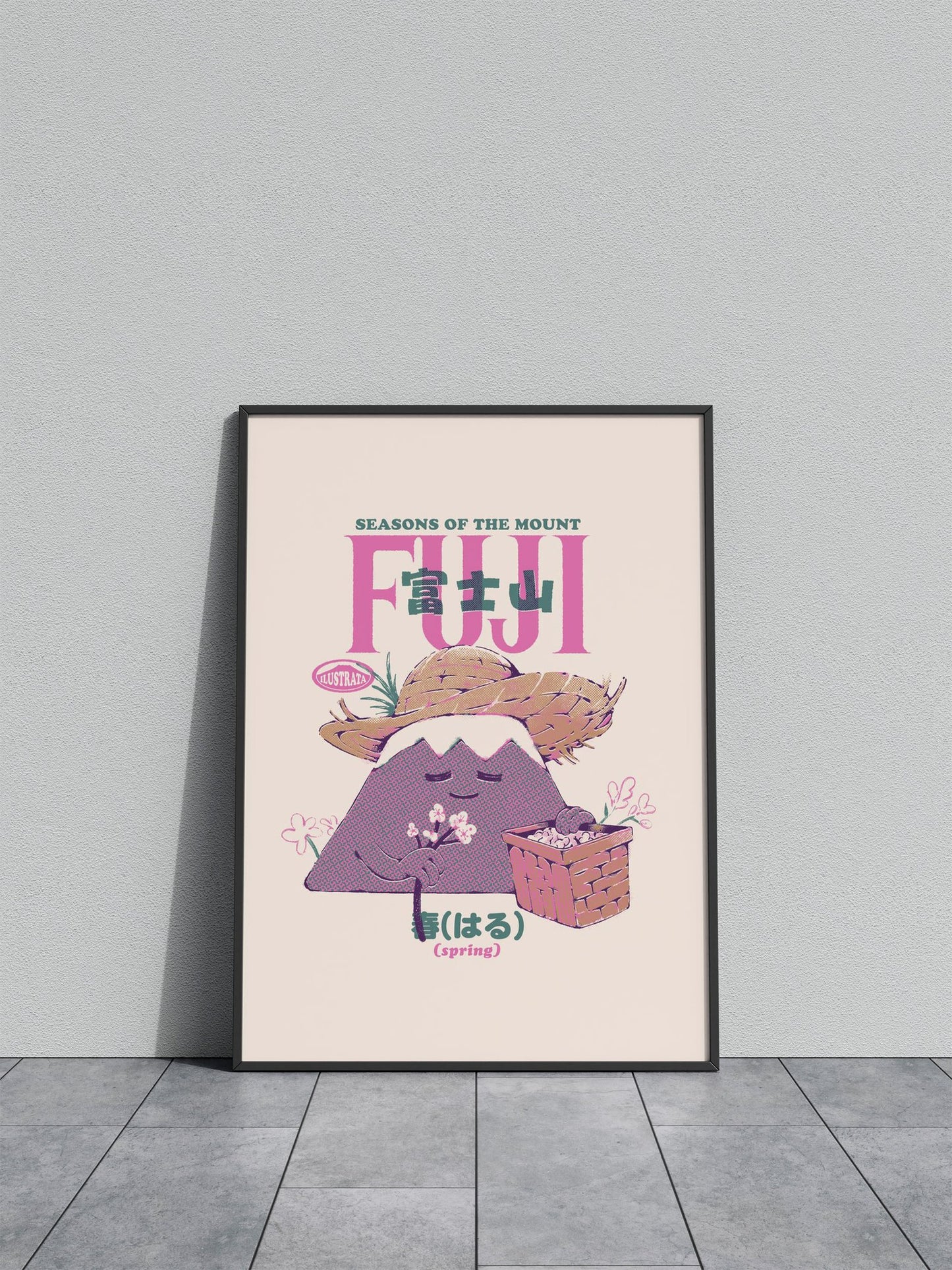 Mount Fuji Spring Asian Style Poster | Wall Art for Home & Office | High-Quality Print - High-Quality Visual Display