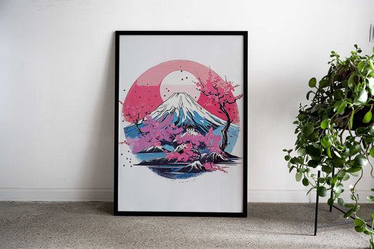 Mount Fuji Trip Asian Style Poster | Wall Art for Home & Office | High-Quality Print - High-Quality Visual Display