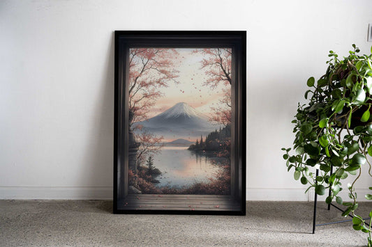 Mount Fuji View Japanese Landscape Asian Style Poster | Wall Art for Home & Office | High-Quality Print - High-Quality Visual Display