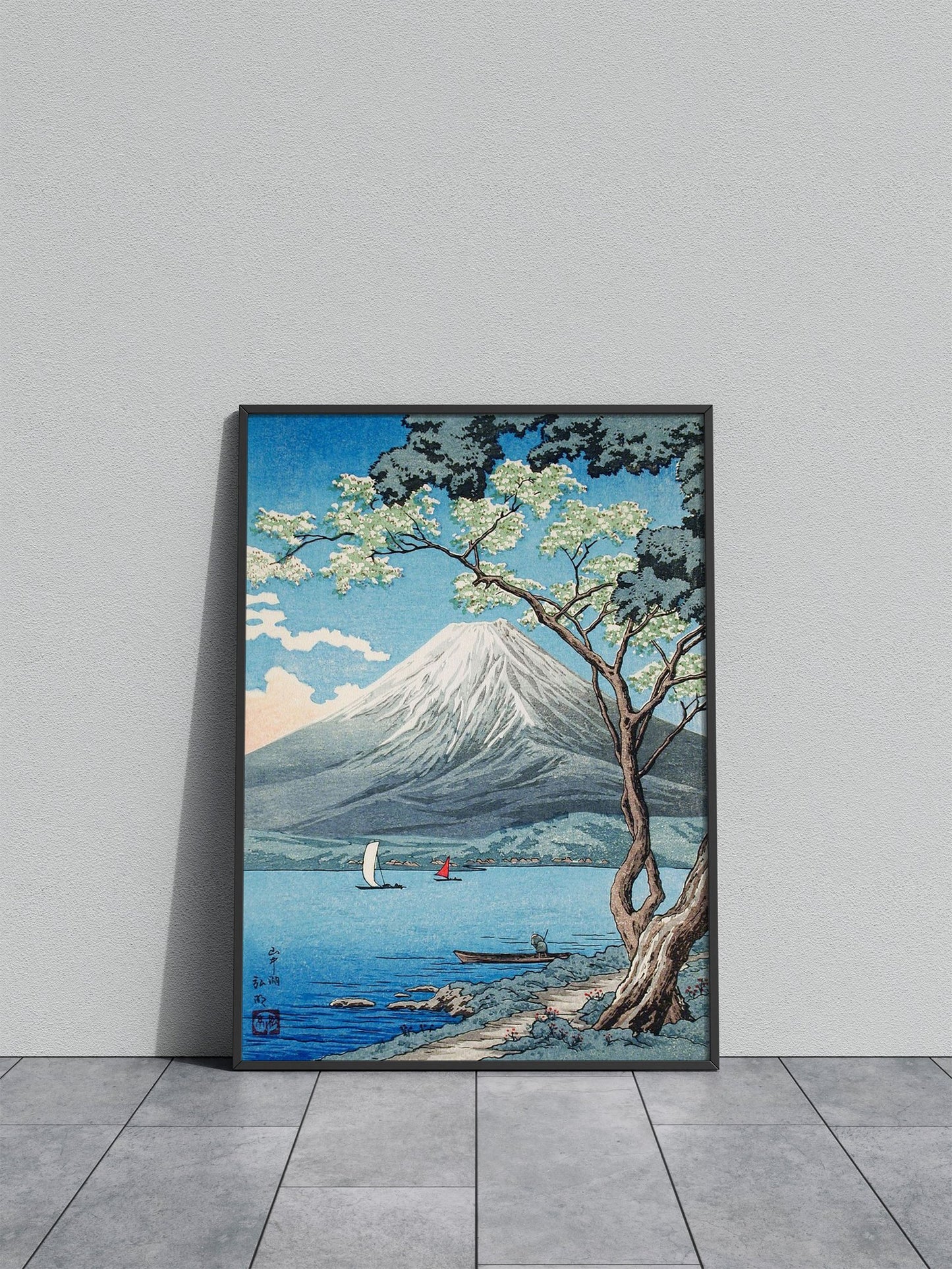 Mount Fuji Woodblock Print Asian Style Poster | Wall Art for Home & Office | High-Quality Print