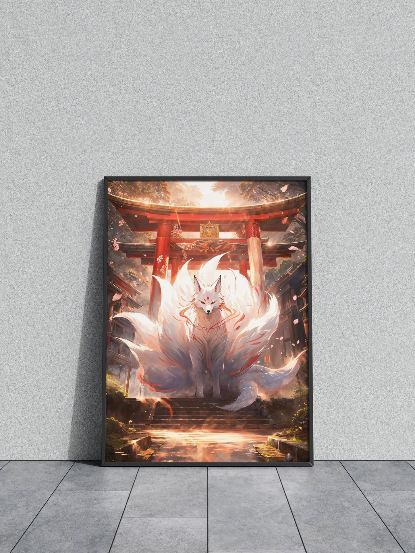 Mystic Kitsune Gateway Asian Style Poster | W all Art for Home & Office | High-Quality Print - High-Quality Visual Display