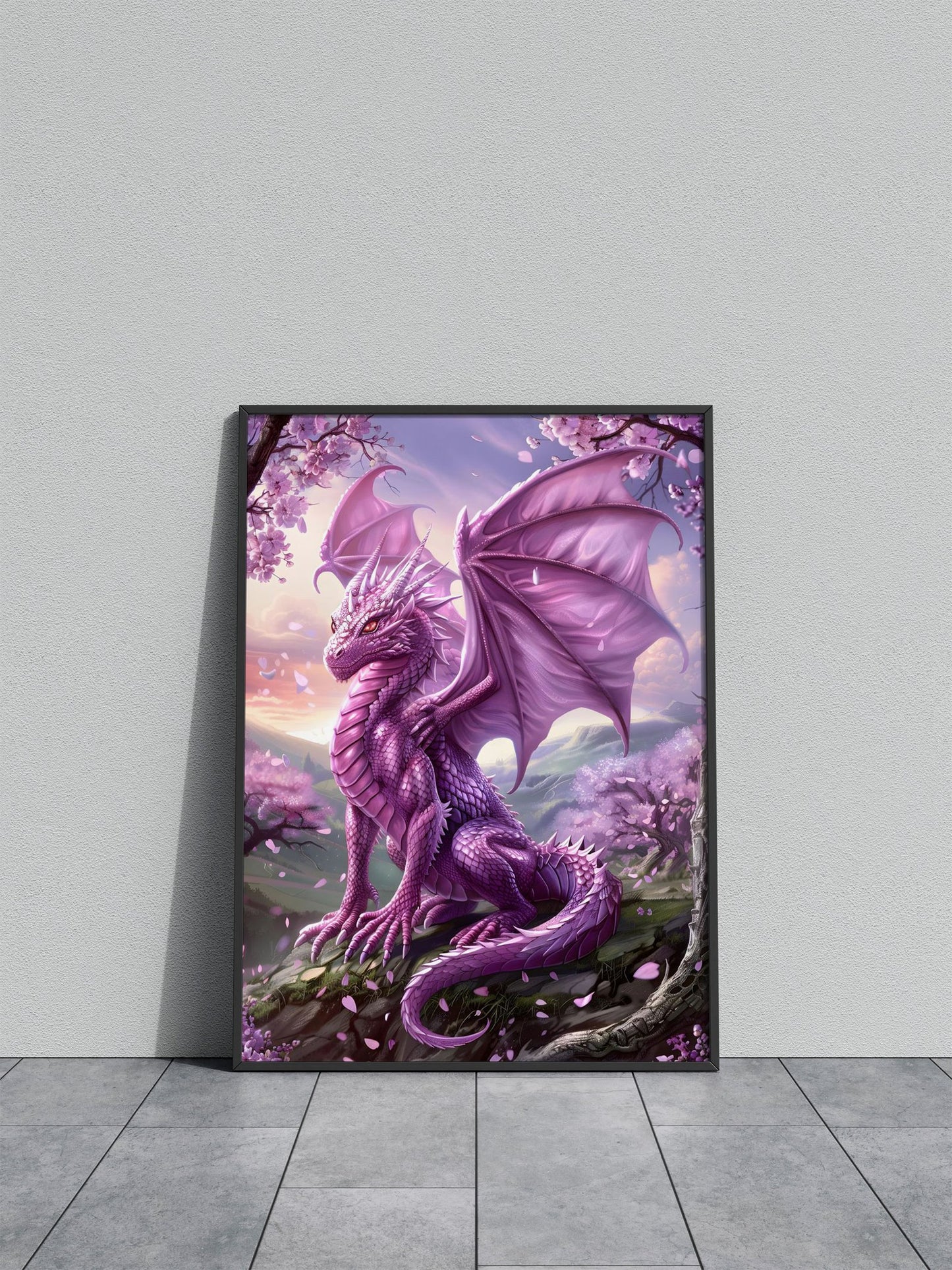 Mystic Lucky Dragon Asian Style Poster | Wall Art for Home & Office | High-Quality Print - High-Quality Visual Display