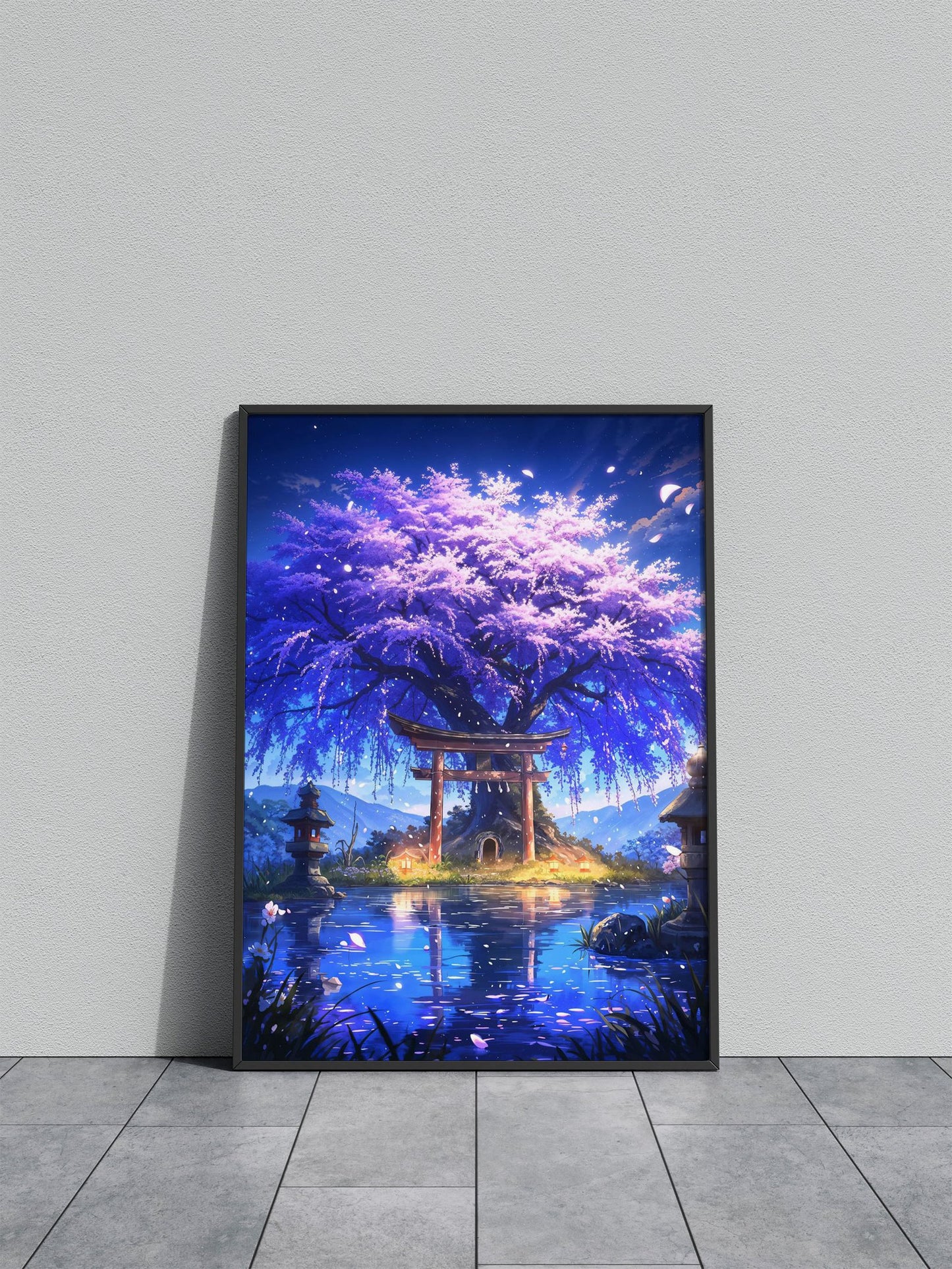 Mystical Sakura Portal Asian Style Poster | Wa ll Art for Home & Office | High-Quality Print - High-Quality Visual Display