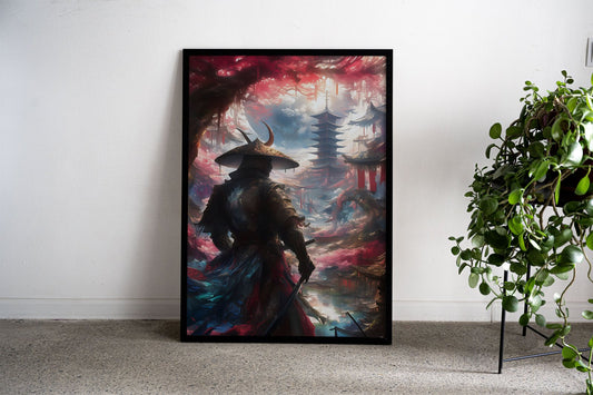 Mystical chinese Samurai Asian Style Poster | Wall Art for Home & Office | High-Quality Print - High-Quality Visual Display