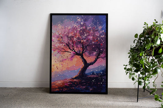 Natural Japan Tree Asian Style Poster | Wall A rt for Home & Office | High-Quality Print - High-Quality Visual Display