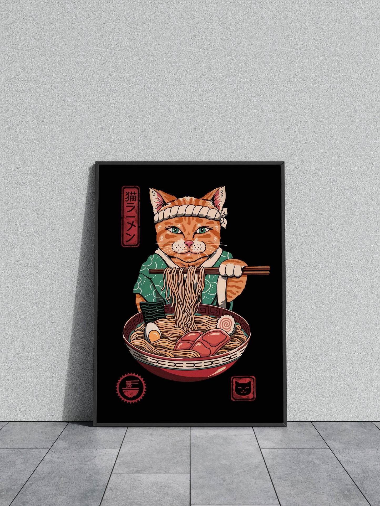 Neko Ramen House Asian Style Poster | Wall A rt for Home & Office | High-Quality Print - High-Quality Visual Display