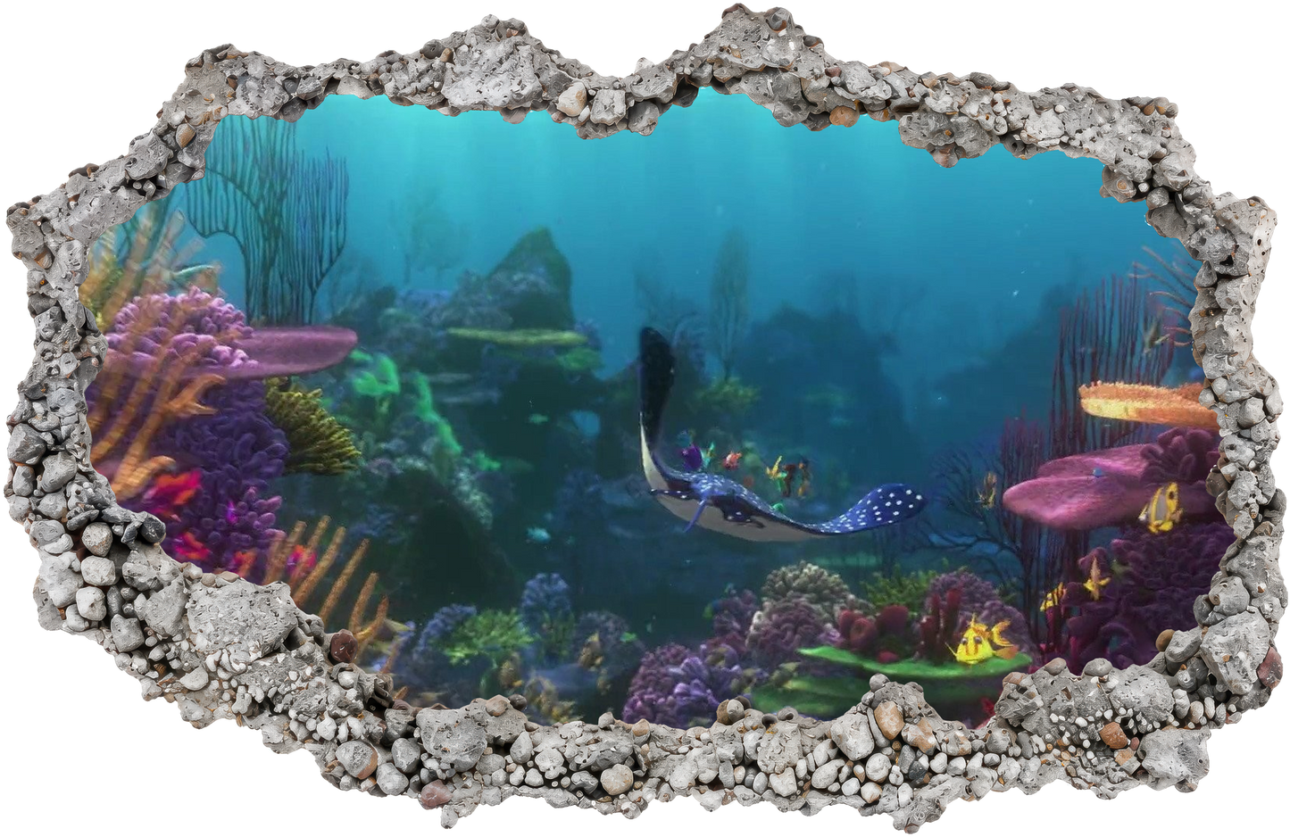Nemo and Dory Disney Pixar Vinyl Mural 3D Effect Sticker 173
