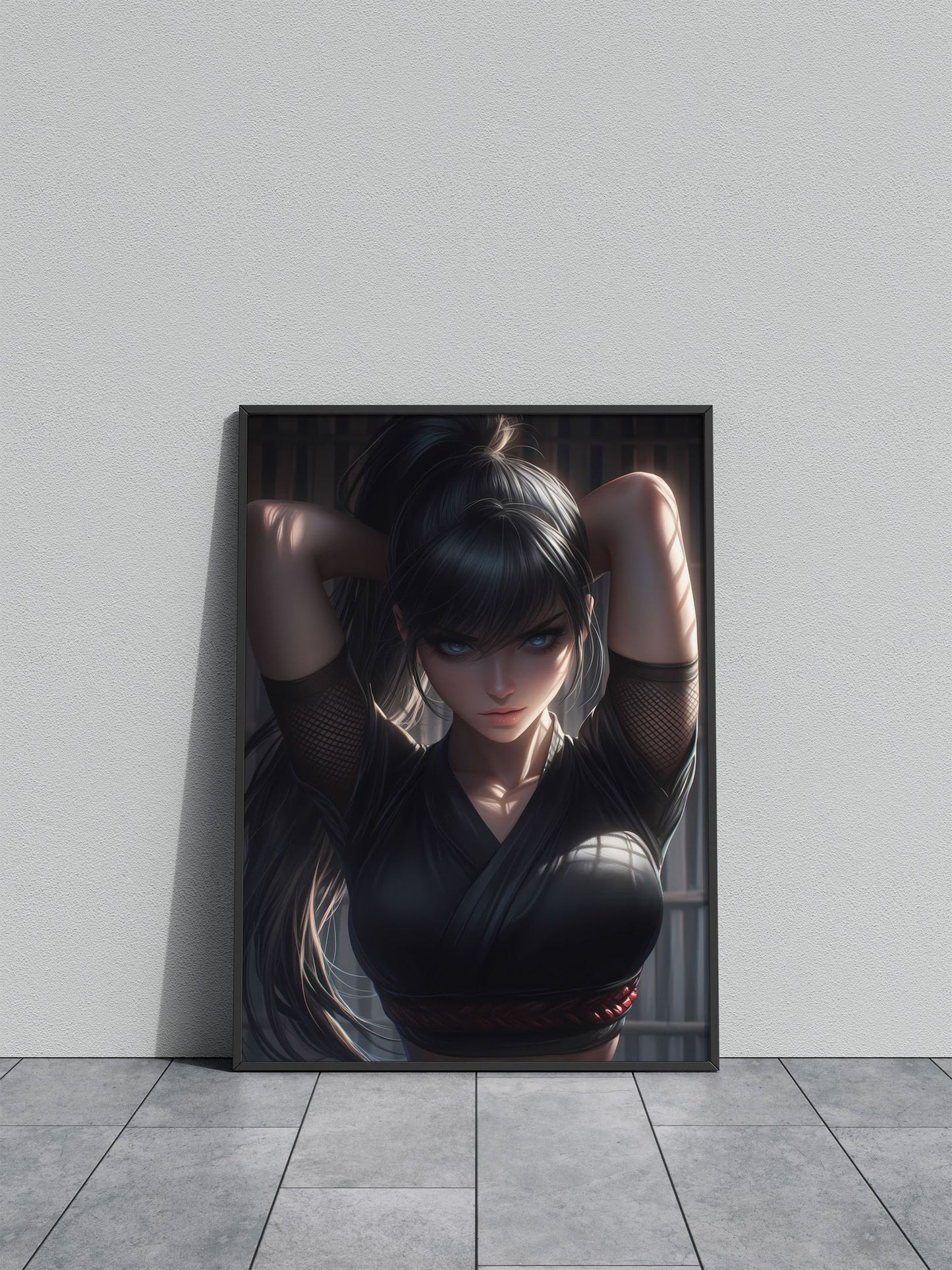 Ninja Girl Asian Style Poster | Wall Art for Hom e & Office | High-Quality Print