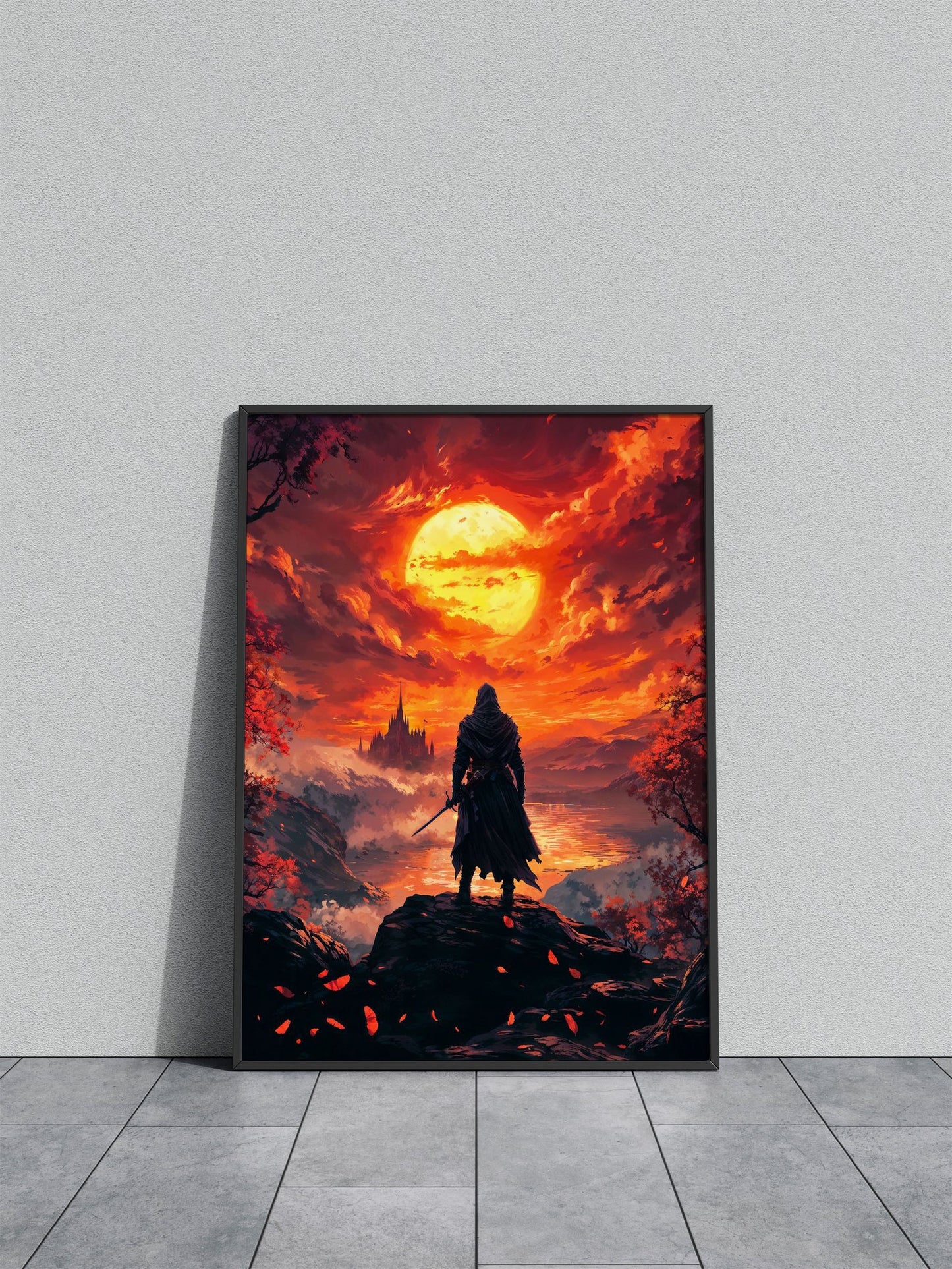 ninja of diamond card Asian Style Poster | Wall Art for Home & Office | High-Quality Print - High-Quality Premium Wall Art Decor Sticker