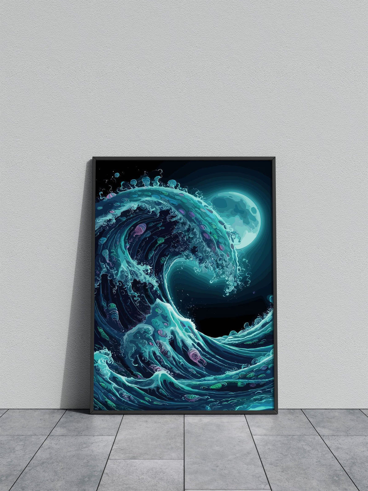 Ocean Kanagawa Wave Asian Style Poster | W all Art for Home & Office | High-Quality Print - High-Quality Premium Wall Art Decor Sticker