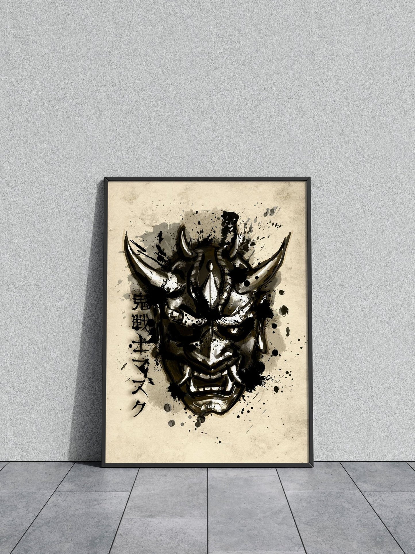 Oni warrior Asian Style Poster | Wall Art for Ho me & Office | High-Quality Print