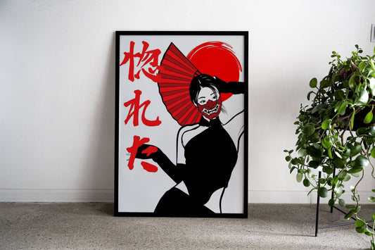 Oni woman Asian Style Poster | Wall Art for Ho me & Office | High-Quality Print
