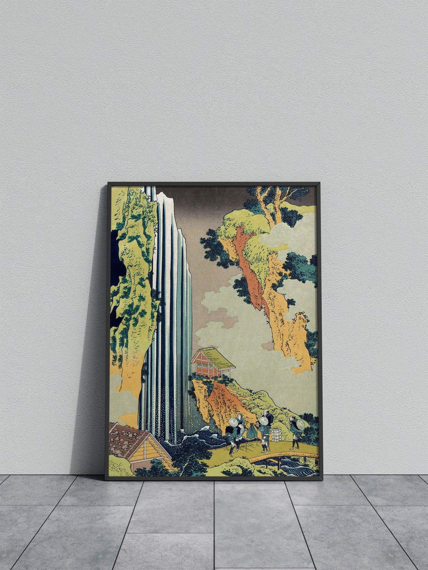 Ono Waterfall on Kisokaido Asian Style Poster | Wall Art for Home & Office | High-Quality Print