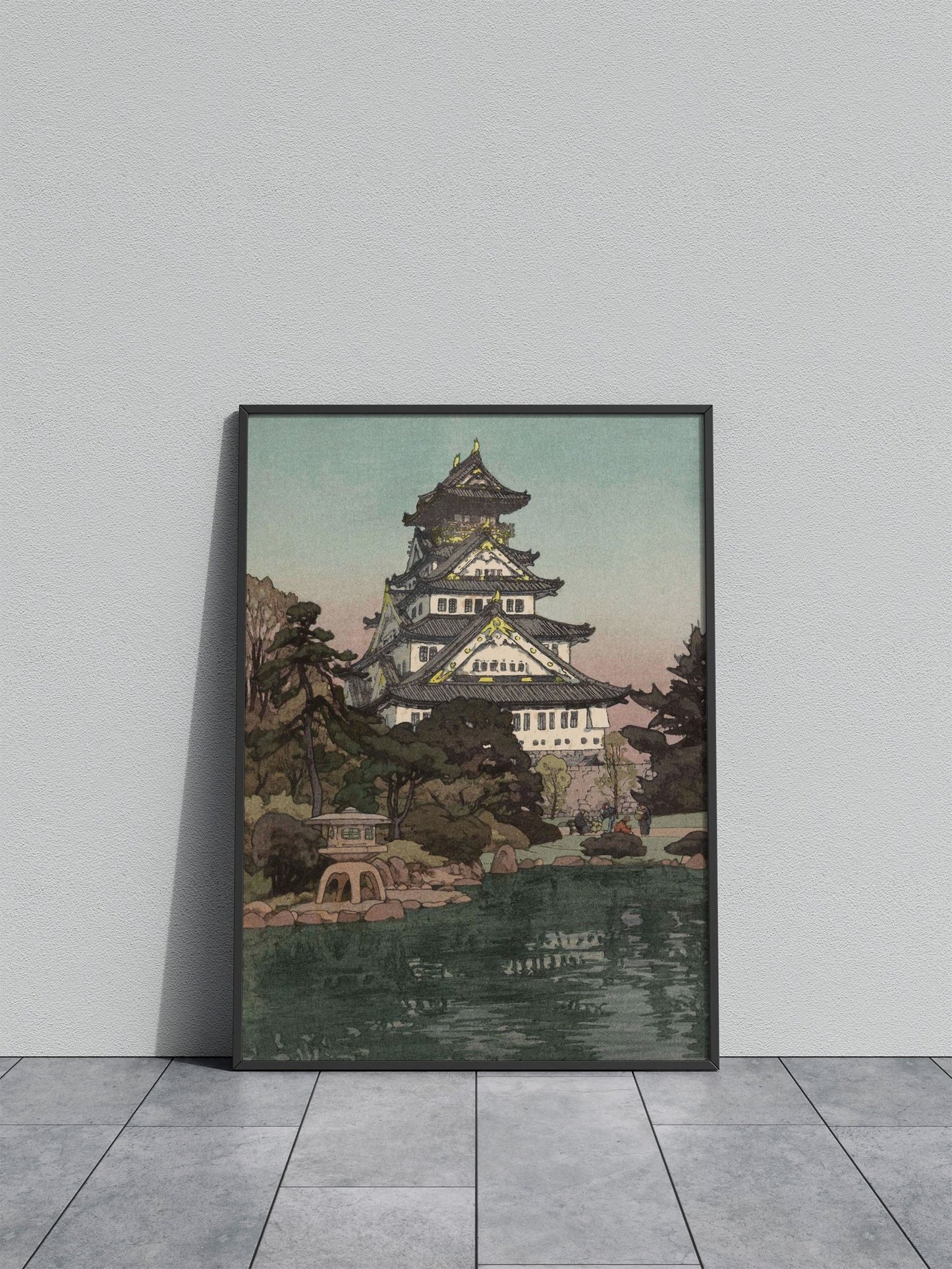Osaka Castle in Japan Asian Style Poster | Wa ll Art for Home & Office | High-Quality Print